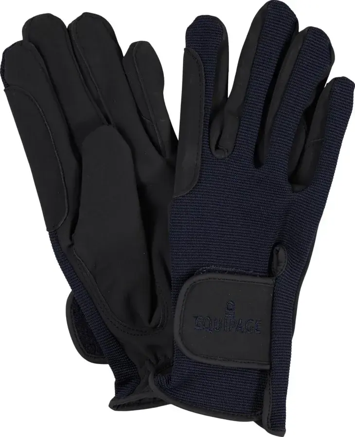 Equipage Action Stretch ridehandsker - navy - XS hos Den Lille Rytter